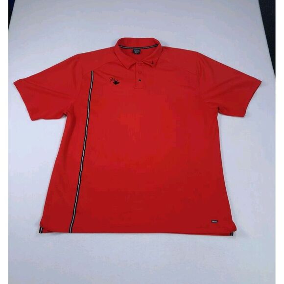 Nike Shirt Mens XXL Red Dri-Fit Pearl Snap Performance Streetwear Activewear Elk - Picture 1 of 16